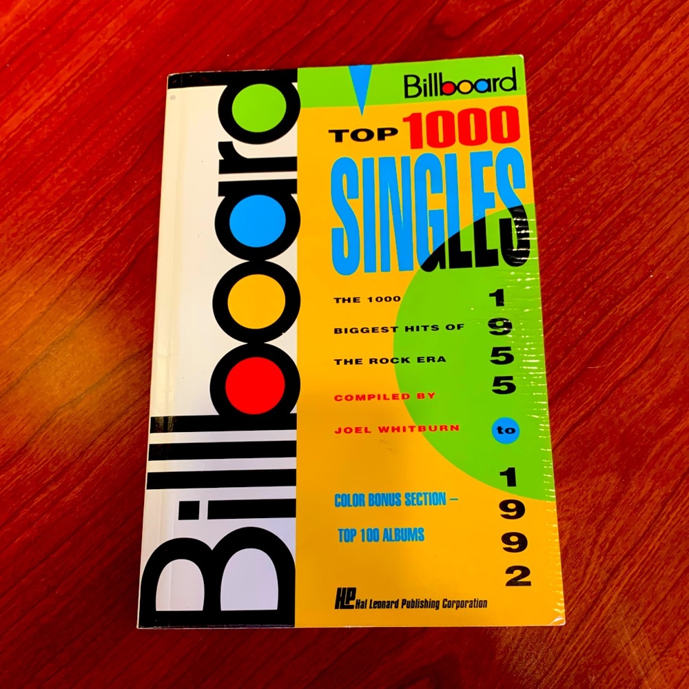 Billboard Top 1000 Singles. 1955 to 1992
